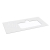 Sapho BRAHEA doska Rockstone s otvorom 101x51,5cm (20+80cm), pravá, biela matná
