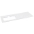 Sapho BRAHEA doska Rockstone s otvorom 141x51,5cm (70+70cm), ľavá, biela matná