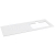 Sapho BRAHEA doska Rockstone s otvorom 141x51,5cm (70+70cm), pravá, biela matná
