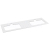 Sapho BRAHEA doska Rockstone s 2 otvormi 161x51,5cm (70+20+70cm), biela matná