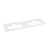 Sapho BRAHEA doska Rockstone s 2 otvormi 161x51,5cm (80+80cm), biela matná