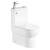 Aqualine JALTA HYGIE WC kombi, Rimless, spodný/zadný odpad, biela