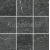 Rako Quarzit mrazuvzdorná rektifikovaná dlažba 9,8x9,8x0,9cm R10B Čierna matná reliéfna