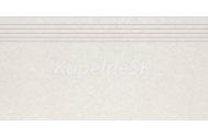 Rako Base mrazuvzdorná rektifikovaná schodovka 29,8x59,8x0,9 cm R9A Slonovina matná
