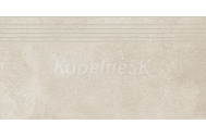 Rako Betonico mrazuvzdorná rektifikovaná schodovka 29,8x59,8x0,9cm R10B SvetloBéžová matná