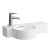 Laufen VAL okrúhle umývadielko 55x31,5x11,5 cm,odkl.plocha vpravo,1 otv pre bat,Biela