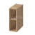Cersanit Malta otvorená závesná skrinka 20x55,1x44 cm pod dosku Dub