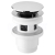 Bruckner Umyvadlová výpust 5/4“, Click-Clack, veľká zátka, 32-52mm, ABS/chróm