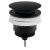 Omp Tea Umyvadlová výpust 5/4“, Click-Clack, veľká zátka, 10-45mm, čierna mat