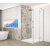 Gelco TRINITY CHROME štvorcová sprchová zástena 80x80cm,rohový vstup,krídlové dv,číre sklo