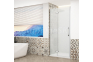 Gelco TRINITY CHROME sprchové dvere do niky 120cm,Matné sklo,Krídlové dvere,otváranie Ľavé