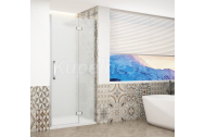 Gelco TRINITY CHROME sprchové dvere do niky 120cm,Matné sklo,Krídlové dvere,otvárani Pravé