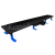 HOPA STANDARDline BLACK odtokový žľab do priestoru 90 cm s nerez. roštom Klasszik Čierny
