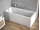 Hopa Termi akrylát. vaňa 170x70 cm Biela+nožičky+vaňová batéria Elma bez prísluš. Chróm