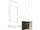 BESCO ICON GOLD Walk-In sprchový kút 100x200 cm, sklo Číre, teleskopický rám do 280 cm