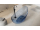 BESCO AXYA voľne stojaca vaňa 180x80 cm zo syntetickej živice Modrá,sif click-clack Chróm