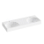 Ravak Lite 120 dvojumývadlo 120x45x10 cm z liateho mramoru,otvory pre bat,bez prepad,Biele