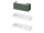 Ravak SD Lite 120 P skrinka pod umývadlo 120x45x43cm,2 zásuvky,2 bočné poličky,Grey Green