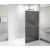 Polysan ARCHITEX CHROM sprchová zástena 862 mm, dymové mat sklo