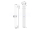 Sapho PILON vykurovacie teleso 196x1800 mm, 348 W, so 3 háčikmi, čierna mat