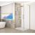 Gelco TRINITY GOLD MATT obdĺžniková sprchová zástena 800x1200mm,Číre sklo,Krídlové dv,Ľavé