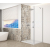 Gelco TRINITY CHROME obdĺžniková sprchová zástena 900x1200mm,Číre sklo,Krídlové dvere,Ľavé