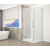 Gelco TRINITY CHROME obdĺžniková sprchová zástena 1000x800mm,Matné sklo,Krídlové dv,Ľavé