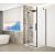 Gelco TRINITY BLACK obdĺžniková sprchová zástena 1200x800mm,Číre sklo,Krídlové dvere,Ľavé