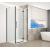 Gelco TRINITY BLACK obdĺžniková sprchová zástena 1200x800mm,Matné sklo,Krídlové dv,Pravé