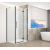 Gelco TRINITY BLACK obdĺžniková sprchová zástena 1200x800mm,Matné sklo,Krídlové dv,Pravé