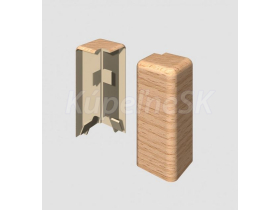 Egger vonkajší roh prvok k lište Cubical 6 cm Buk Naturálny (2 ks)