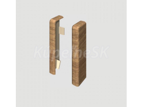 Egger ukončenie Ľavé+Pravé prvok k lište Cubical 6 cm Dub Naturálny (2 ks)