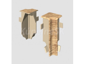 Egger vnútorný roh prvok k lište Cubical 6 cm Dub Naturálny (2 ks)