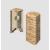Egger vonkajší roh prvok k lište Cubical 6 cm Dub Naturálny (2 ks)