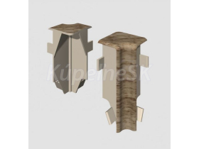 Egger vnútorný roh prvok k lište Cubical 6 cm Dub Béžový (2 ks)