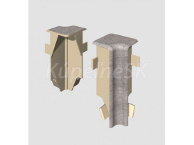 Egger vnútorný roh prvok k lište Cubical 6 cm Kameň Sivý (2 ks)