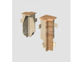Egger vnútorný roh prvok k lište Cubical 6 cm Dub Medový (2 ks)