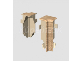 Egger vnútorný roh prvok k lište Cubical 6 cm Dub Taupe (2 ks)