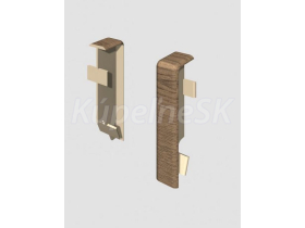 Egger Spojka prvok k lište Cubical 6 cm Orech Svetlohnedý (2 ks)
