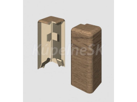 Egger vonkajší roh prvok k lište Cubical 6 cm Orech Svetlohnedý (2 ks)