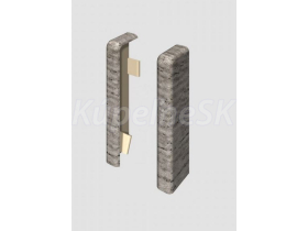 Egger ukončenie Ľavé+Pravé prvok k lište Cubical 6 cm Dub Strieborný (2 ks)