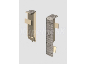 Egger Spojka prvok k lište Cubical 6 cm Dub Strieborný (2 ks)