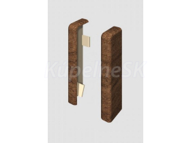 Egger ukončenie Ľavé+Pravé prvok k lište Cubical 6 cm Orech Hnedý (2 ks)