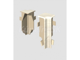 Egger vnútorný roh prvok k lište Cubical 6 cm Dub Šedomodrý (2 ks)