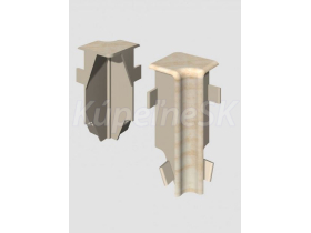 Egger vnútorný roh prvok k lište Cubical 6 cm Dub Krémový (2 ks)
