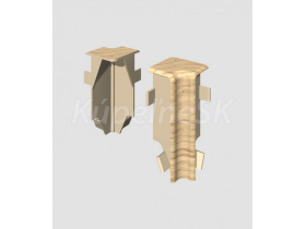 Egger vnútorný roh prvok k lište Cubical 6 cm Dub Svetlý (2 ks)