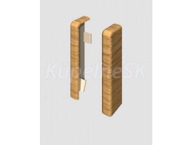 Egger ukončenie Ľavé+Pravé prvok k lište Cubical 6 cm Dub Caramel (2 ks)