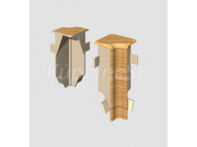 Egger vnútorný roh prvok k lište Cubical 6 cm Dub Caramel (2 ks)