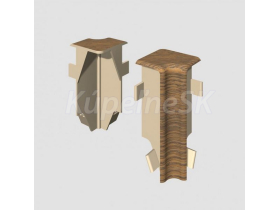 Egger vnútorný roh prvok k lište Cubical 6 cm Dub Mokka (2 ks)