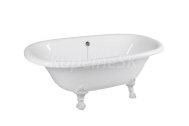 Sanjet REGATA voľne stojaca vaňa 175x85x61 cm Biela lesklá+nohy Biele